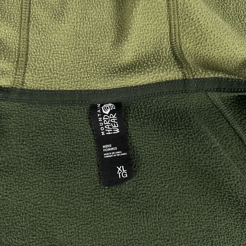 Mountain Hardwear Jacket Hoodie XL Green Norse Peak Full Zip Performance Fleece - Picture 8 of 9